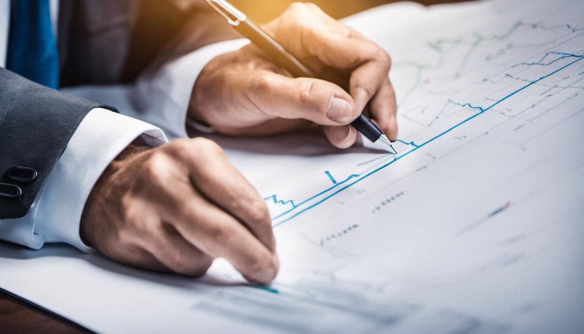 An image showing a businessman drawing a chart on a whiteboard, symbolizing Smart Financial Planning