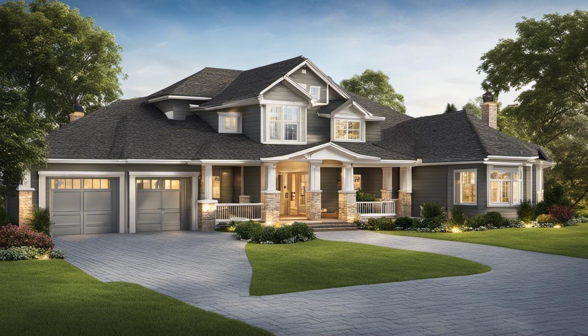 A diagram showing the process of investing in and profiting from Residential Real Estate Investment Trusts, highlighting the benefits of steady dividends, diversification, and professional property management.